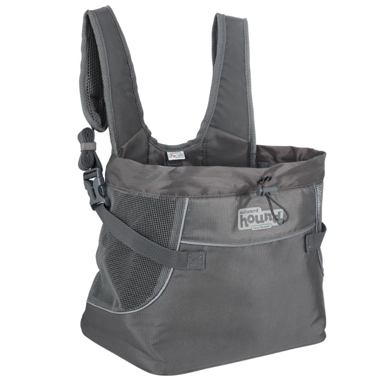 Puppak Dog Front Carrier, Grey.
