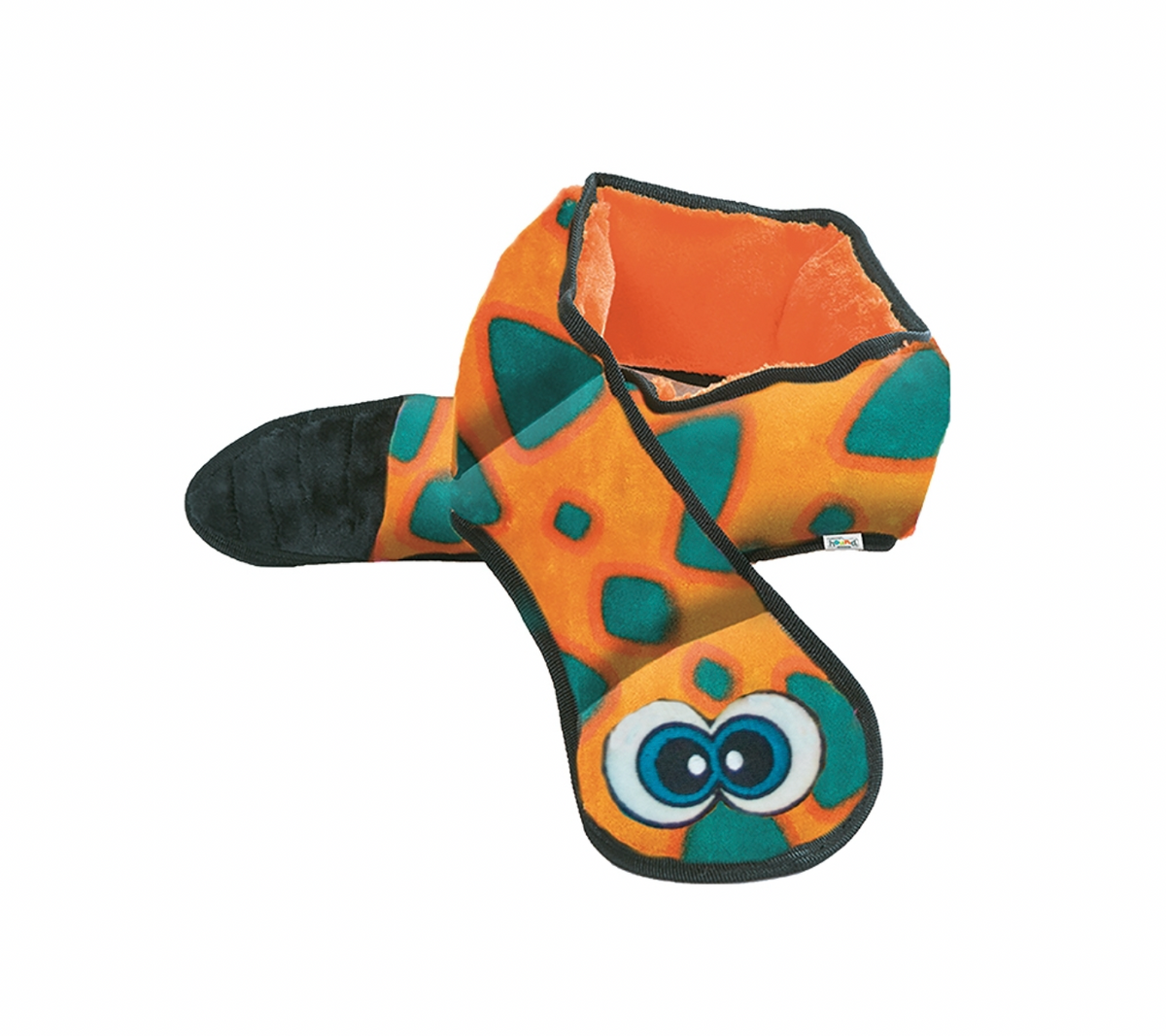 Orange Invincible Snake Dog Toy.