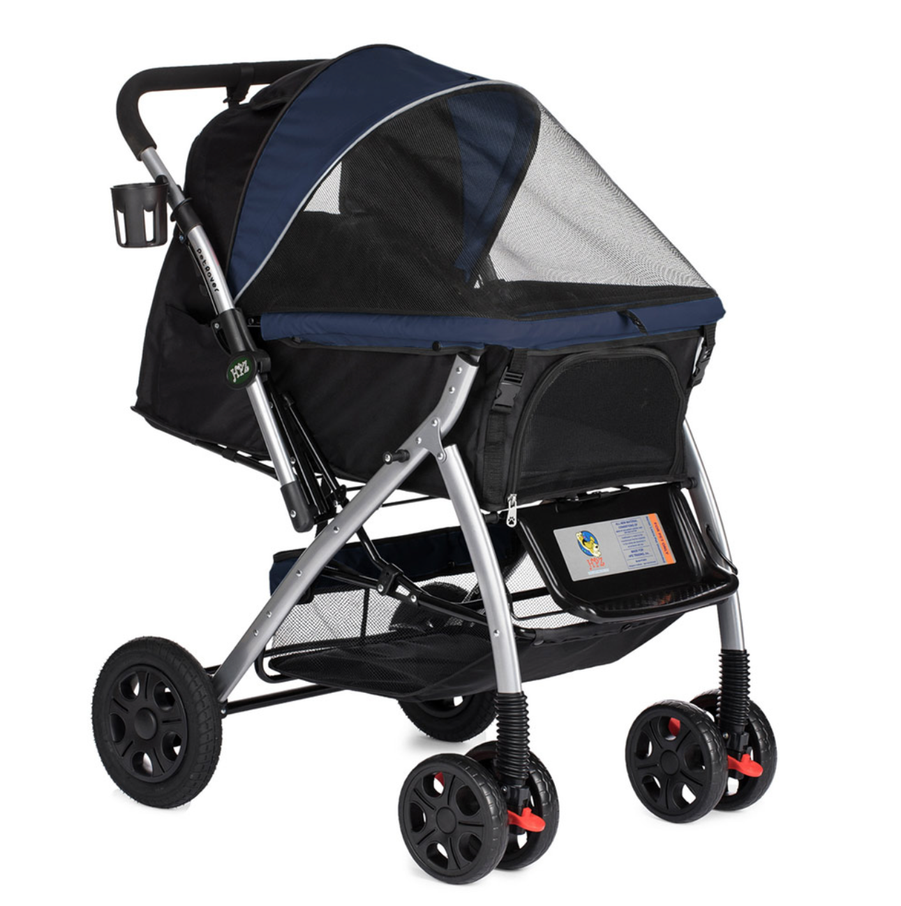 Pet Rover Premium Stroller - Navy Blue.