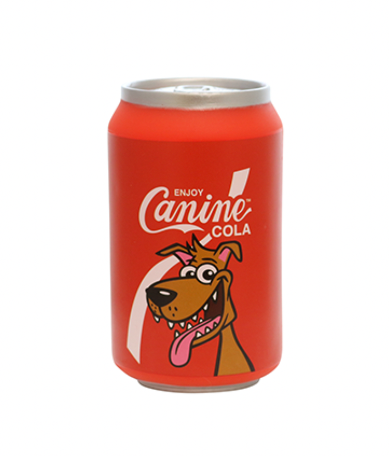 Silly Squeakers Soda Can : Canine Cola Dog Toy.