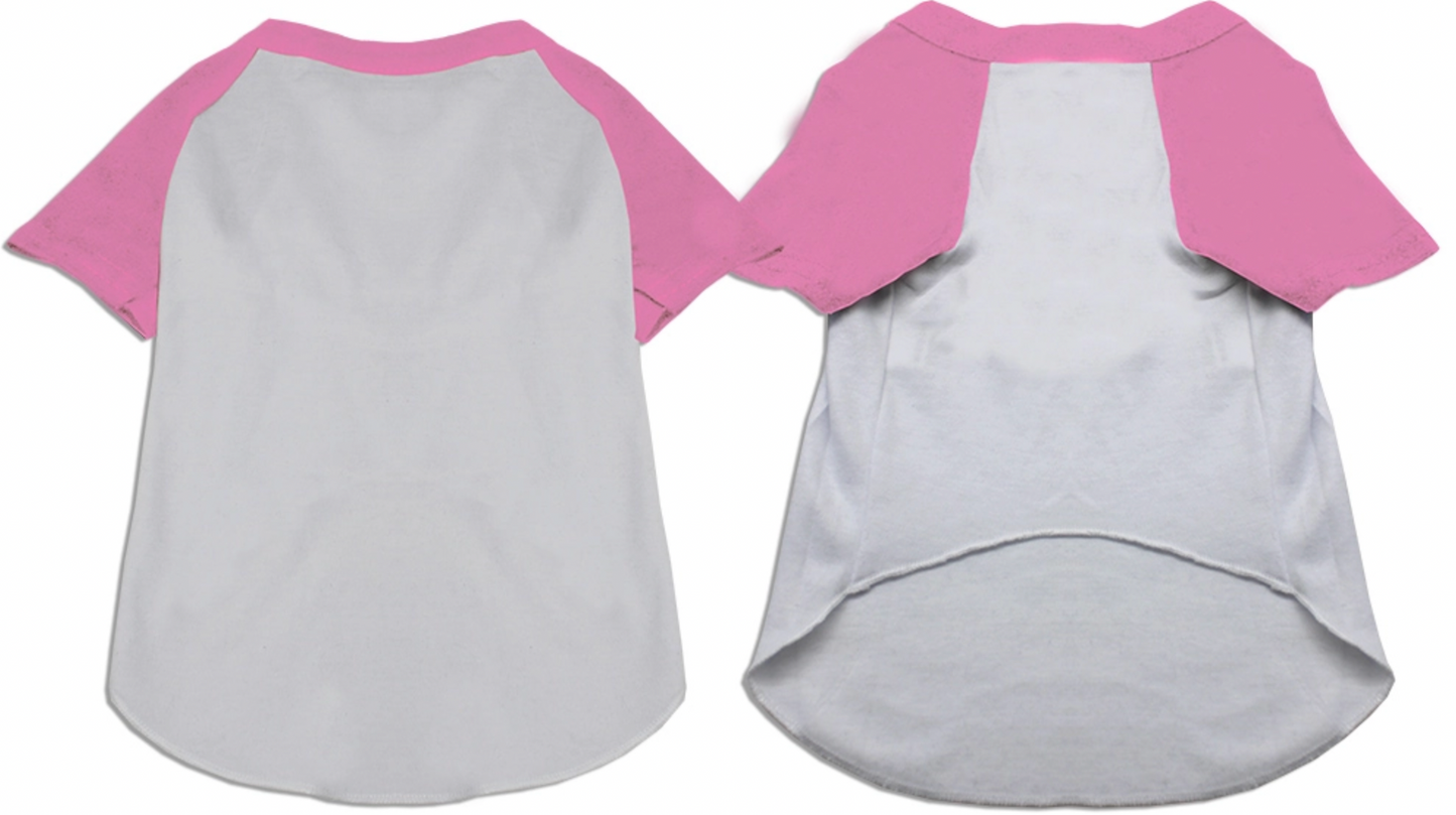 Raglan Baseball Pet Shirt.
