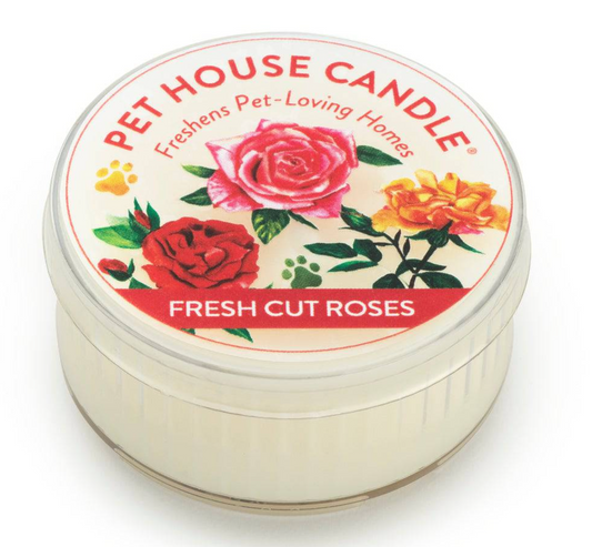 Fresh Cut Roses Mini Candle.