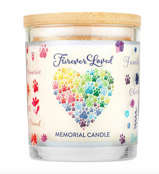 Furever Loved Memorial Candle.