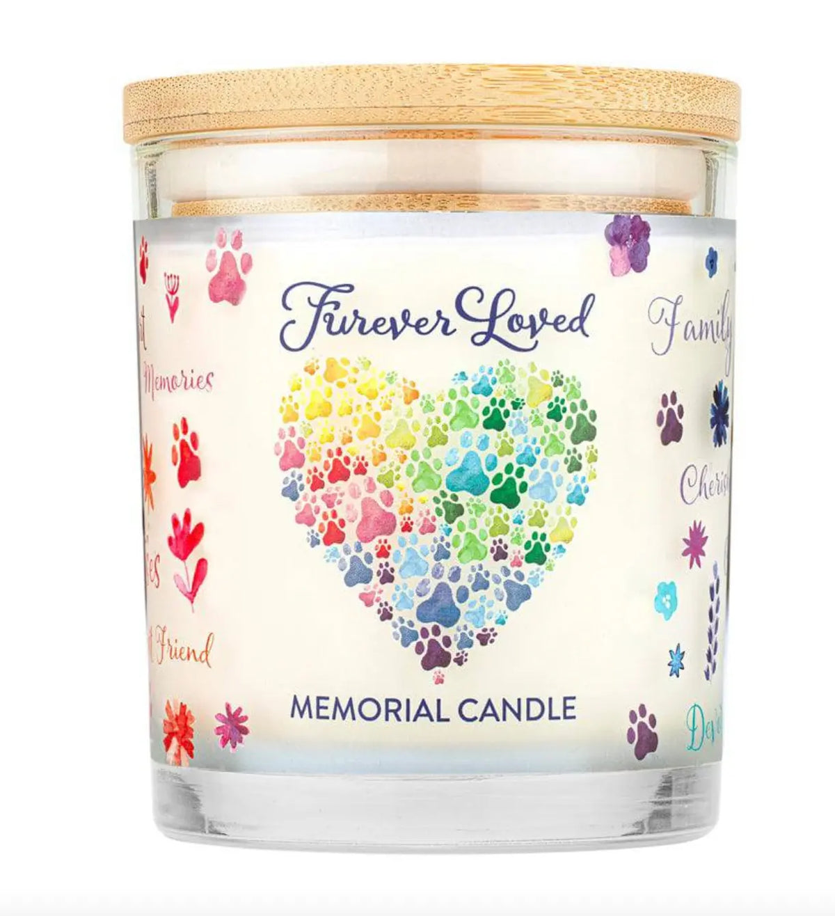 Furever Loved Memorial Candle.