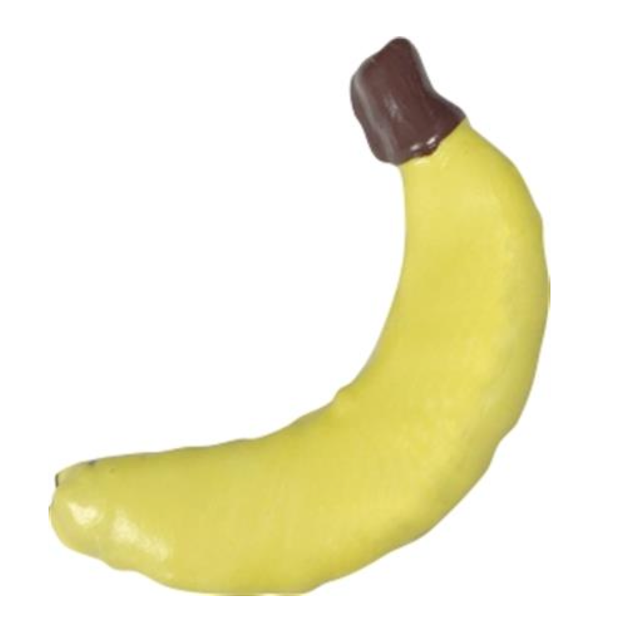 Banana, Decorated Dog Treat.