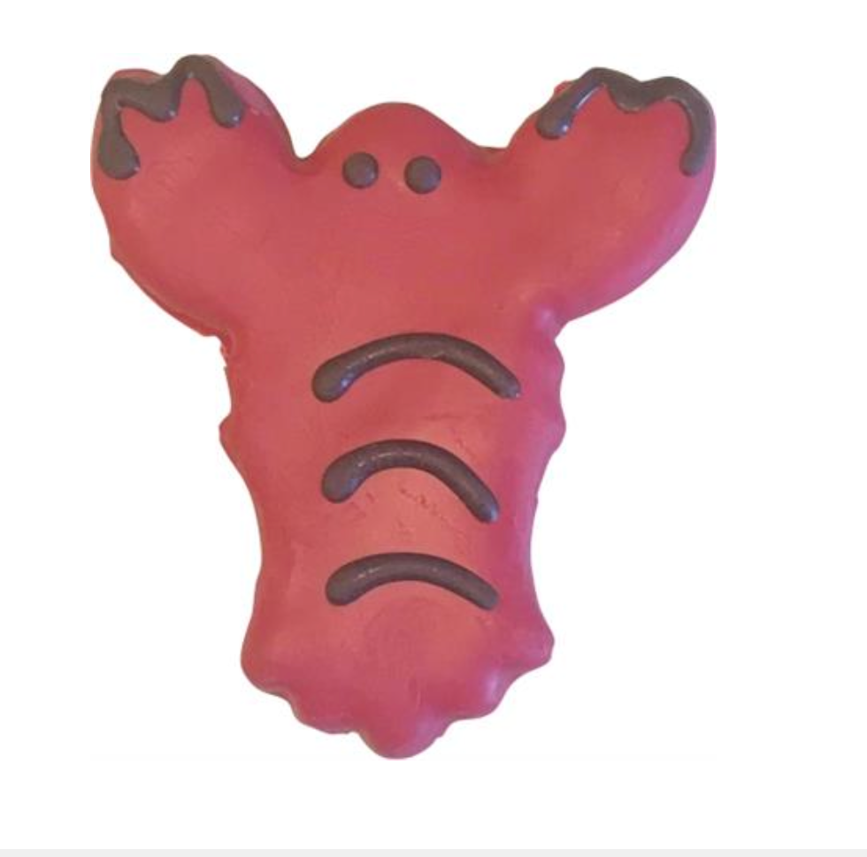 Crawfish Decorated Dog Treat