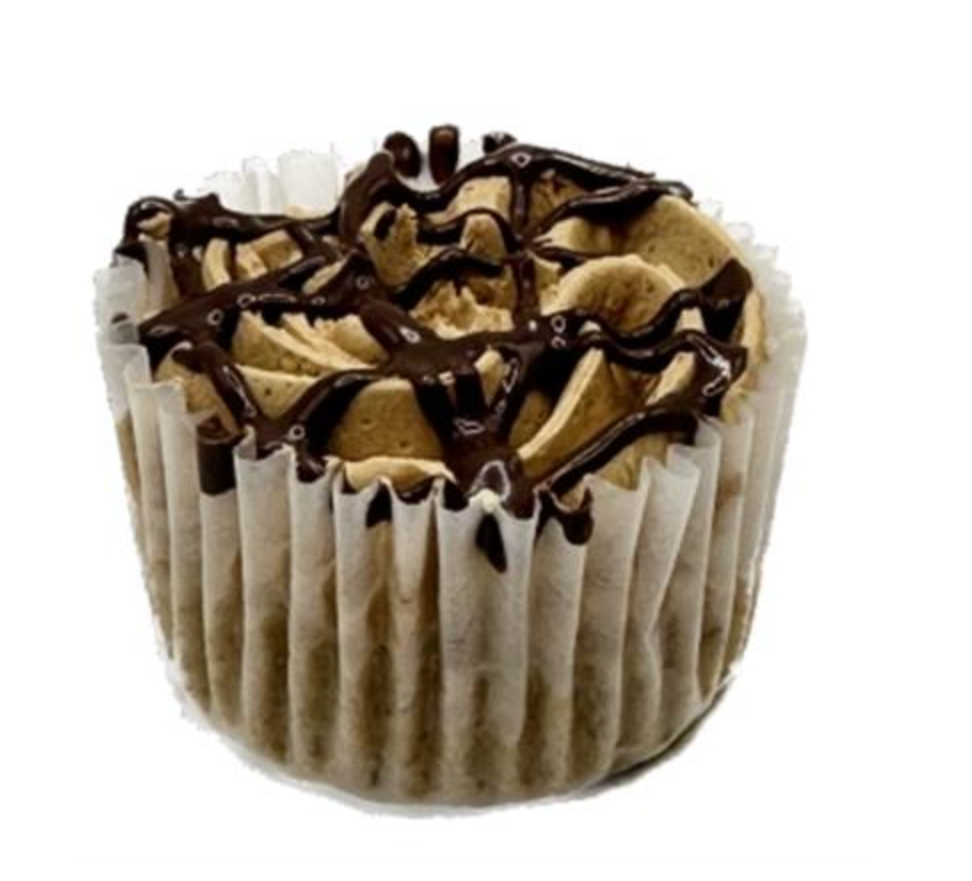 Mini Peanut Butter Cupcake Dog Treat.