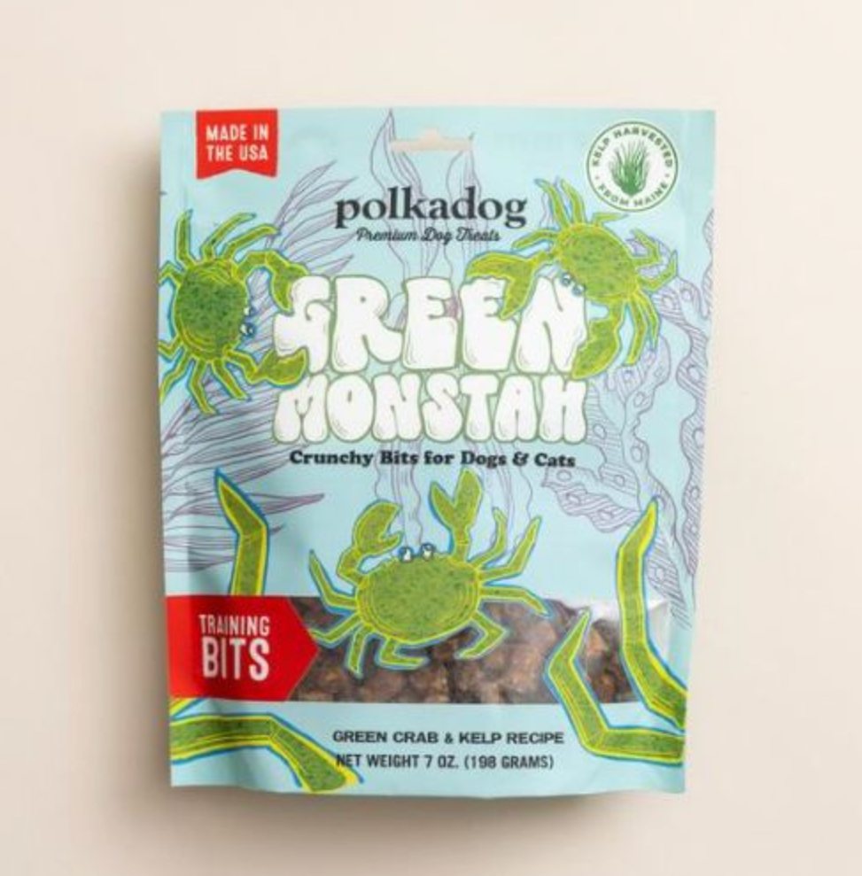 Green Monstah - Training Bits Dog Treats - 7oz bag.