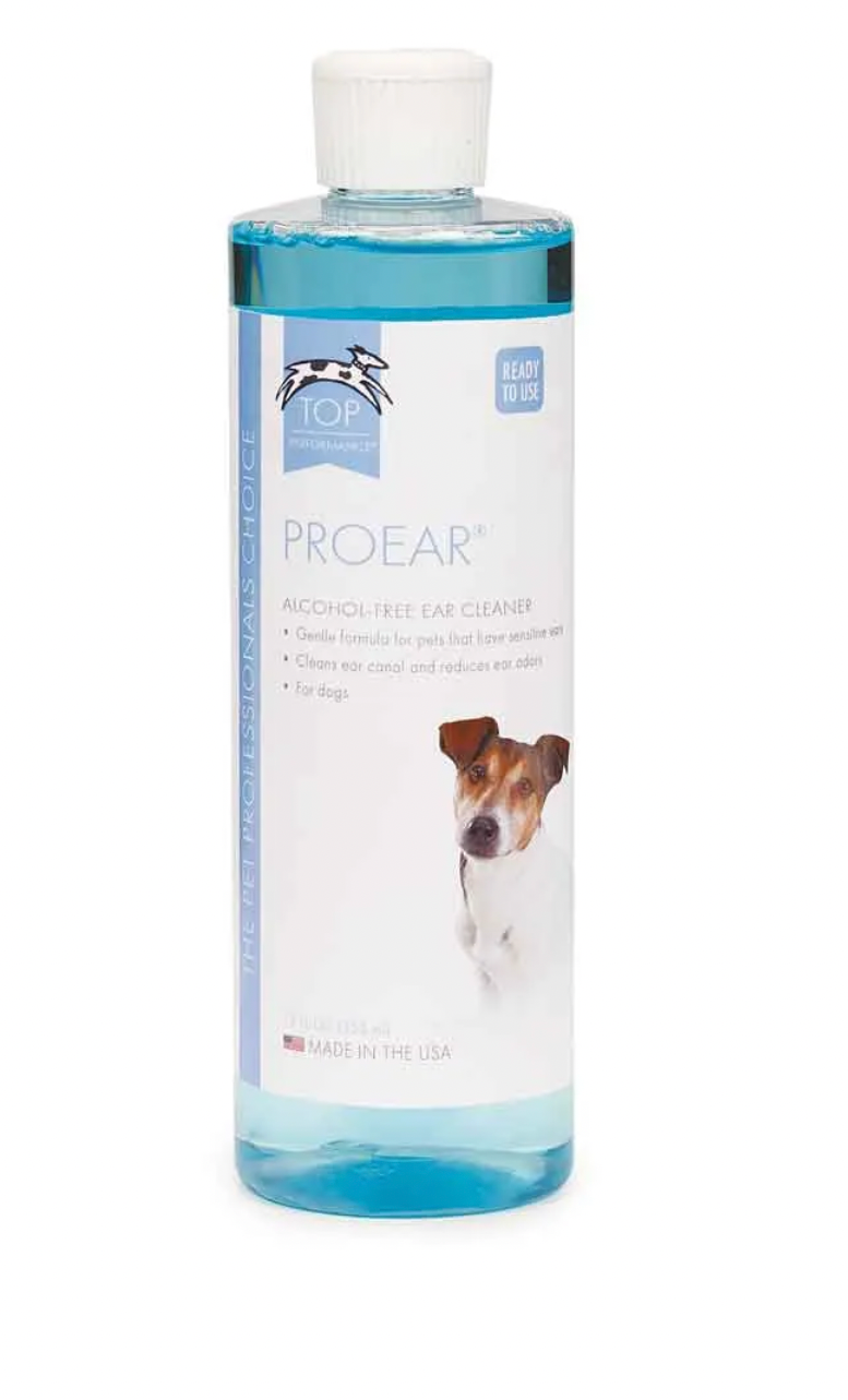 Top Performance Pro Pet Ear Alcohol-Free Ear Cleaner 12oz.