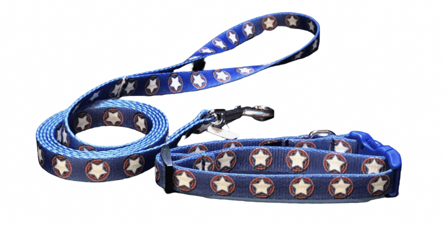 Stars Collars or Leads (5/8" Wide).