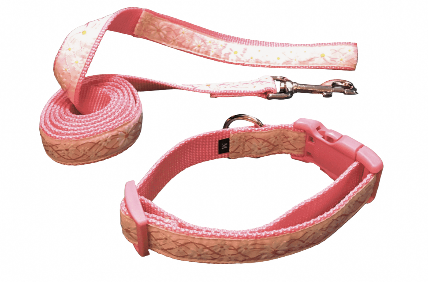 Summer Daisies Dog Collars or leads (1" Wide).