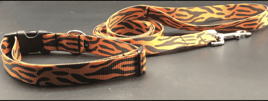 Tiger Pride Dog Collars and Leads (1" Wide).