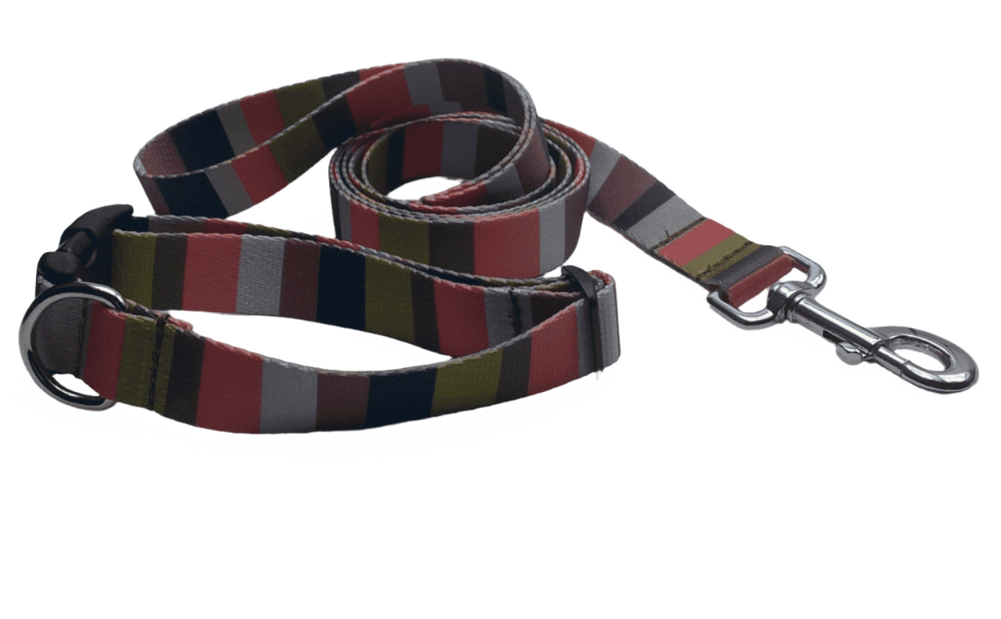Tranquil Stripes Dog Collars or Leads (5/8" Wide).