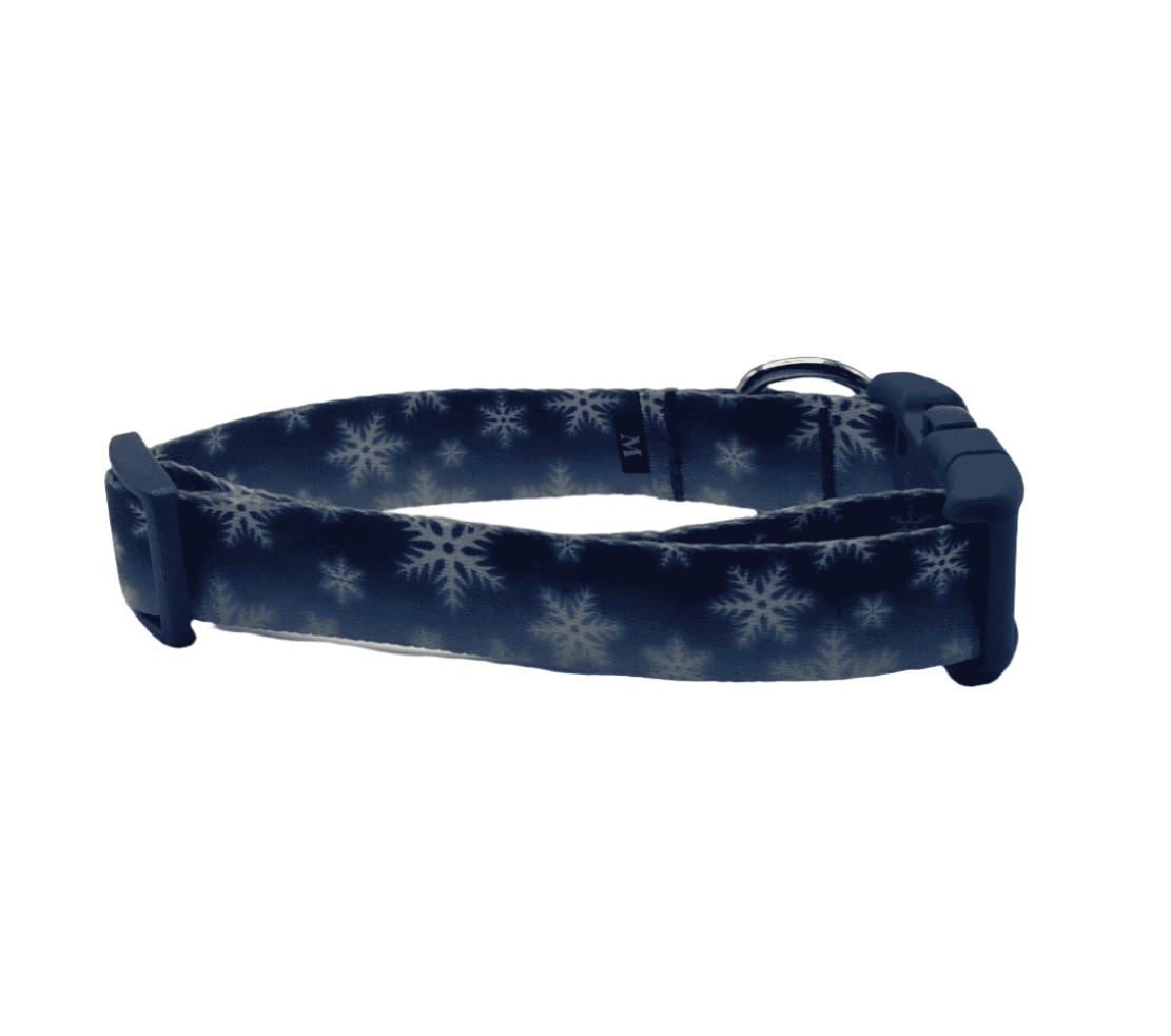 Winter Snowflakes Dog Collar & Leads (1" Wide).