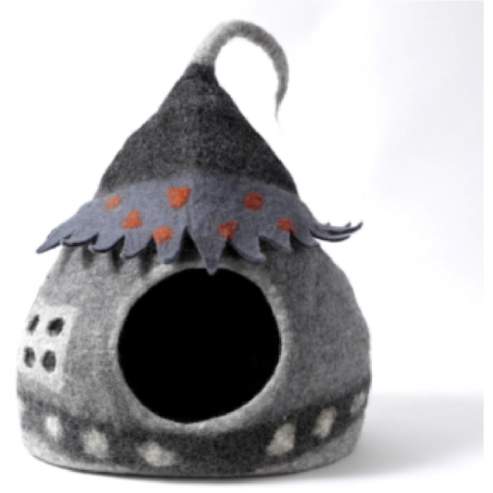 CAT CAVE, FAIRY HOUSE GRAY.