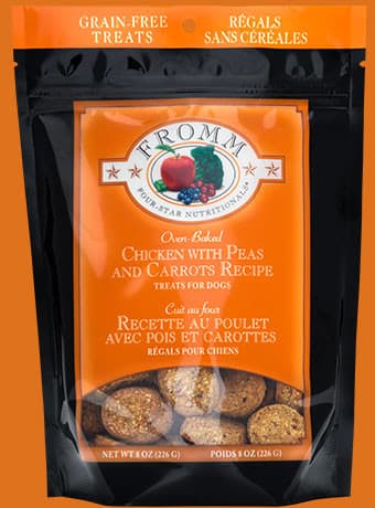 Fromm Dog Treats - Chicken with Peas and Carrots.
