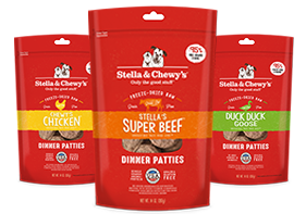 Stella Chewys Freeze Dried Raw Dinner Patties Dog Food Super