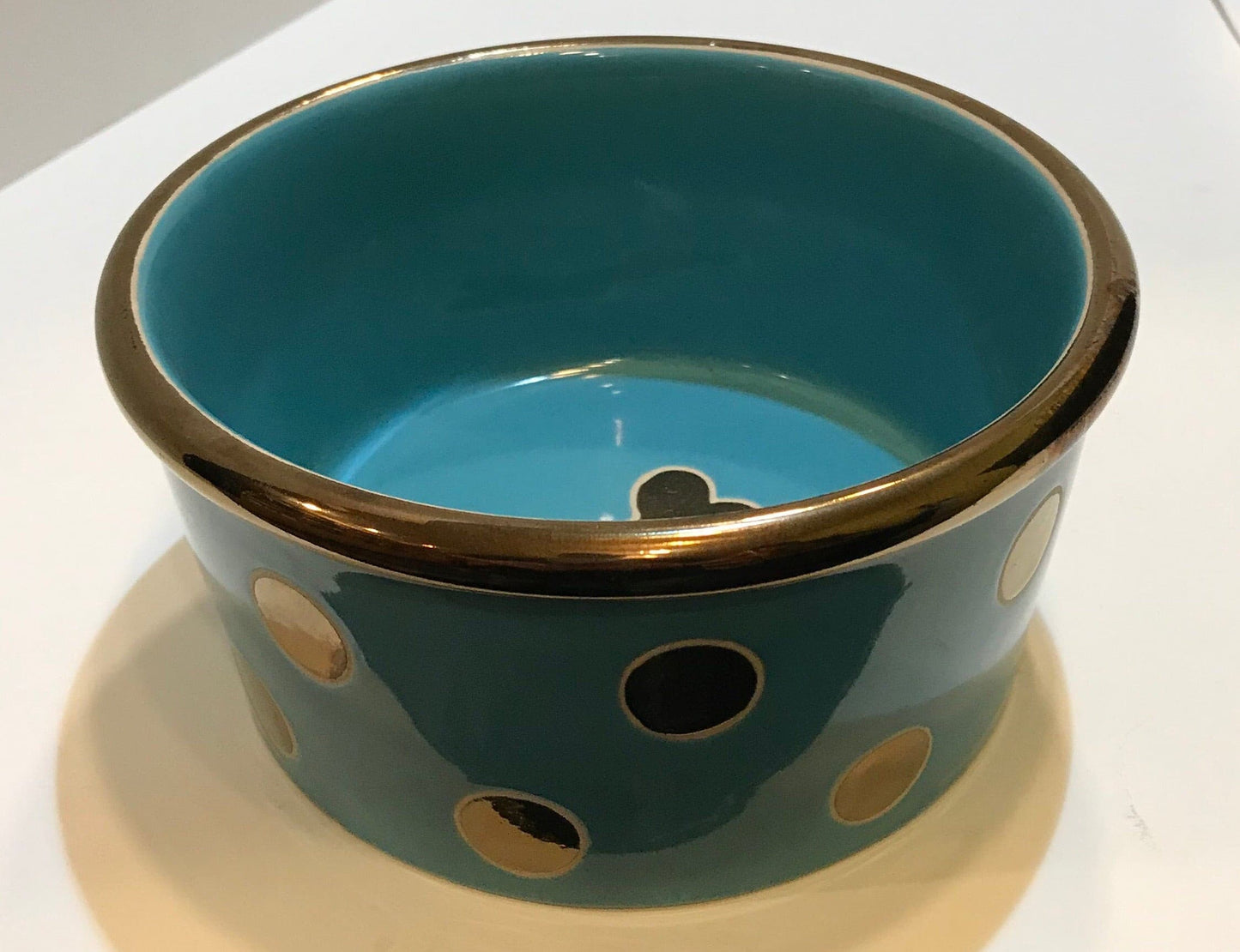 Metallic Dot Bowl.
