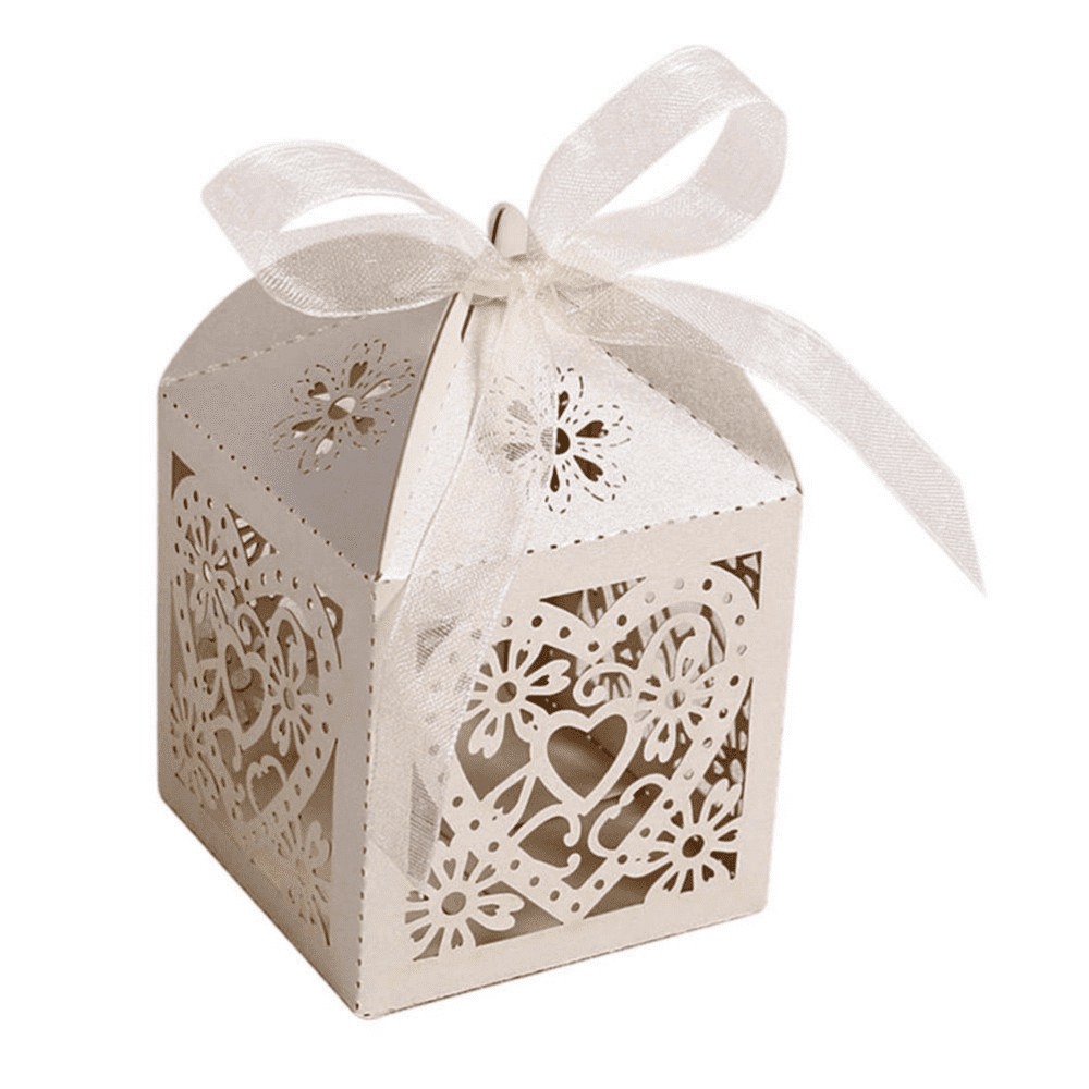 Love Heart Laser Cut Gift Treat Box.