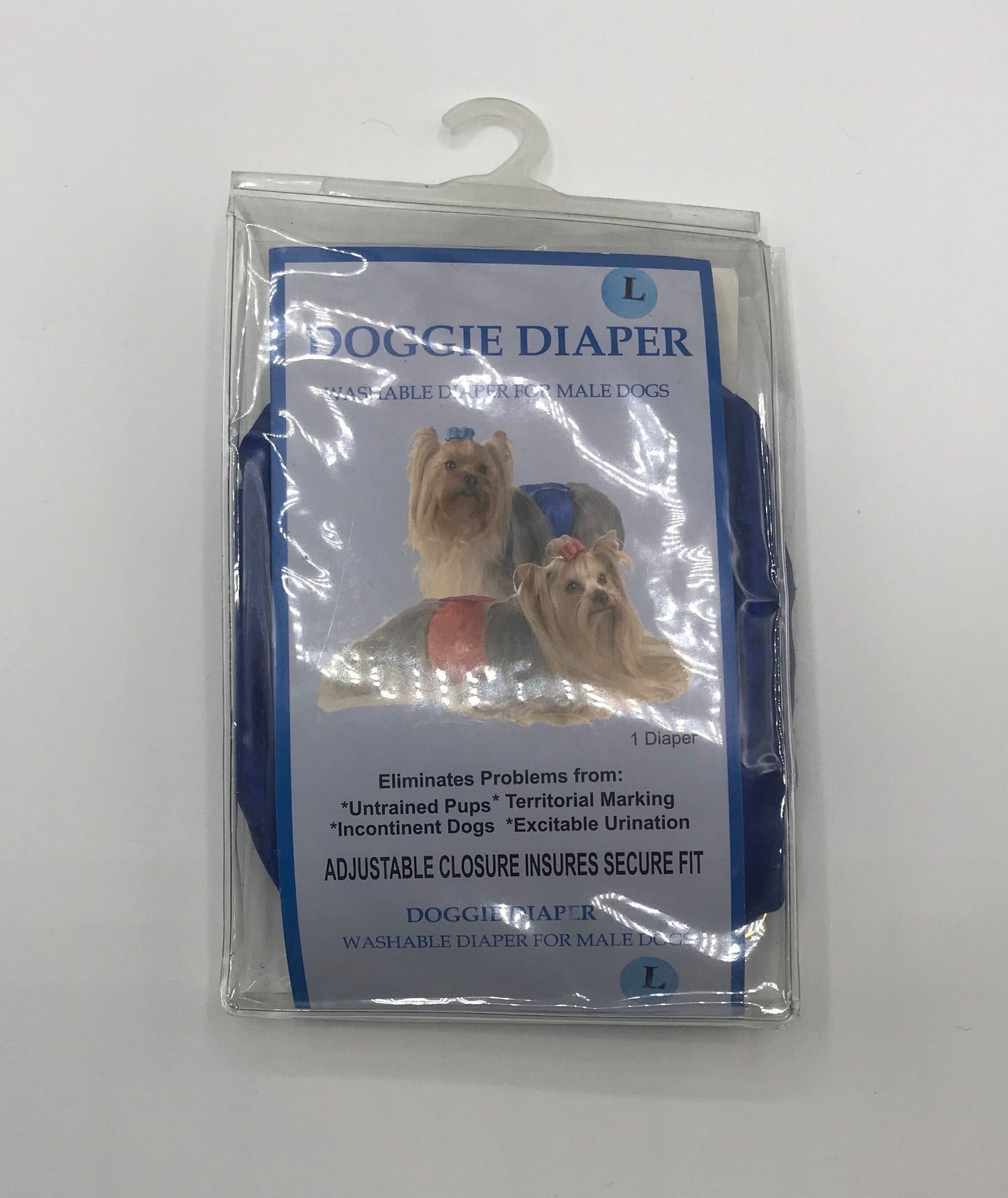 Fancy Pants Dog Diaper Blue.