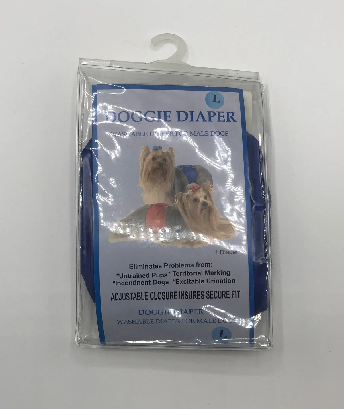 Fancy Pants Dog Diaper Blue.