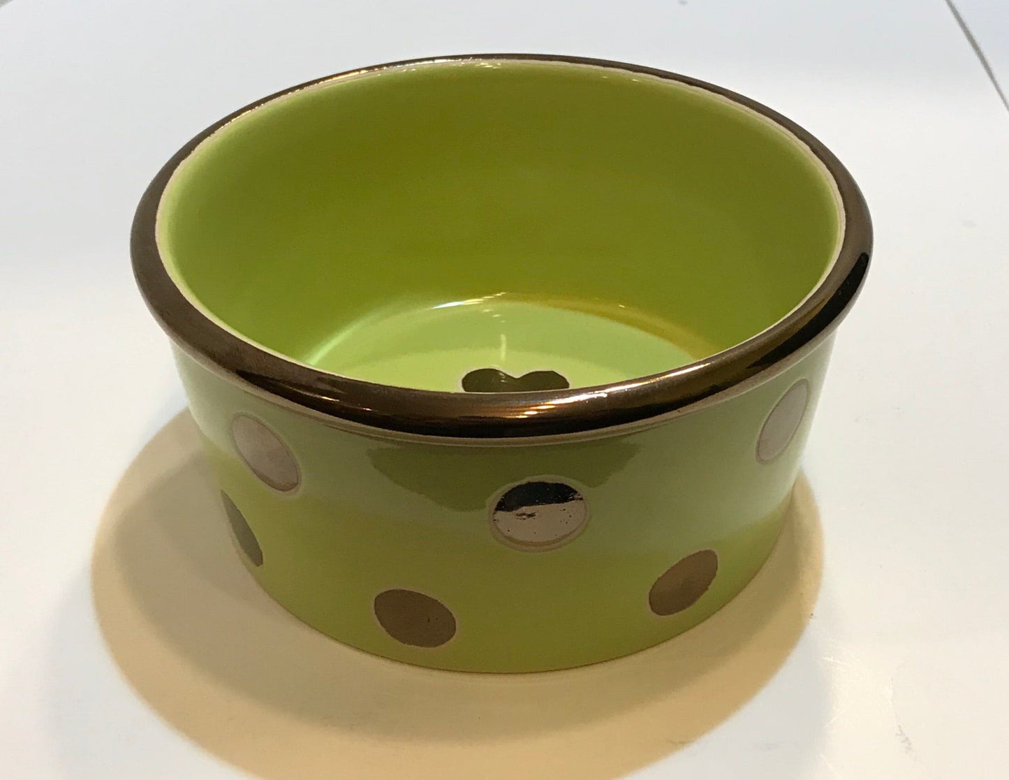 Metallic Dot Bowl.