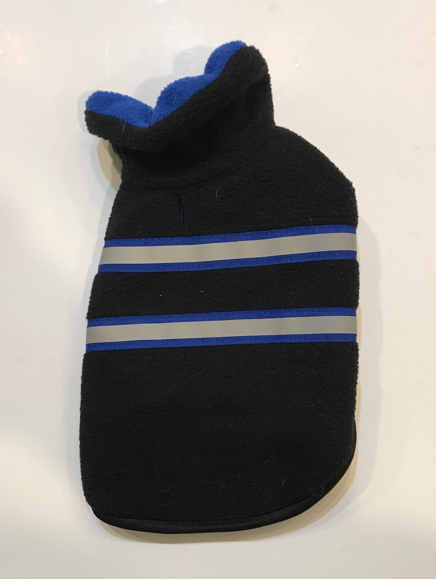 Reflective Fleece Jacket with Horizontal Stripe.