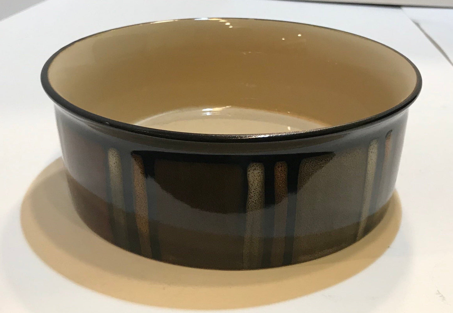 Striped Dog Bowl.