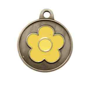 Yellow Flower ID Tag.