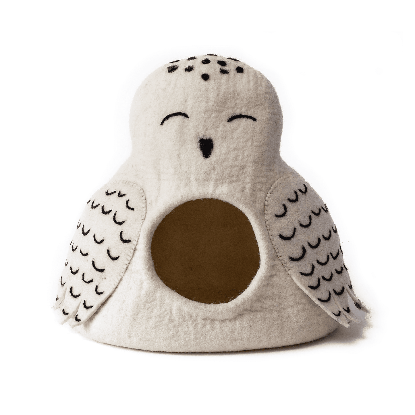 Felted Owl Cat Cave.