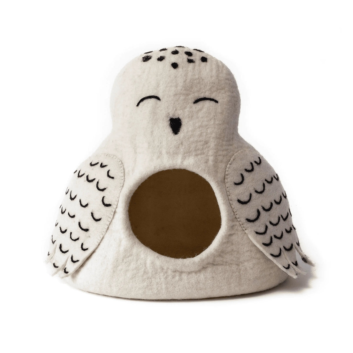 Felted Owl Cat Cave.