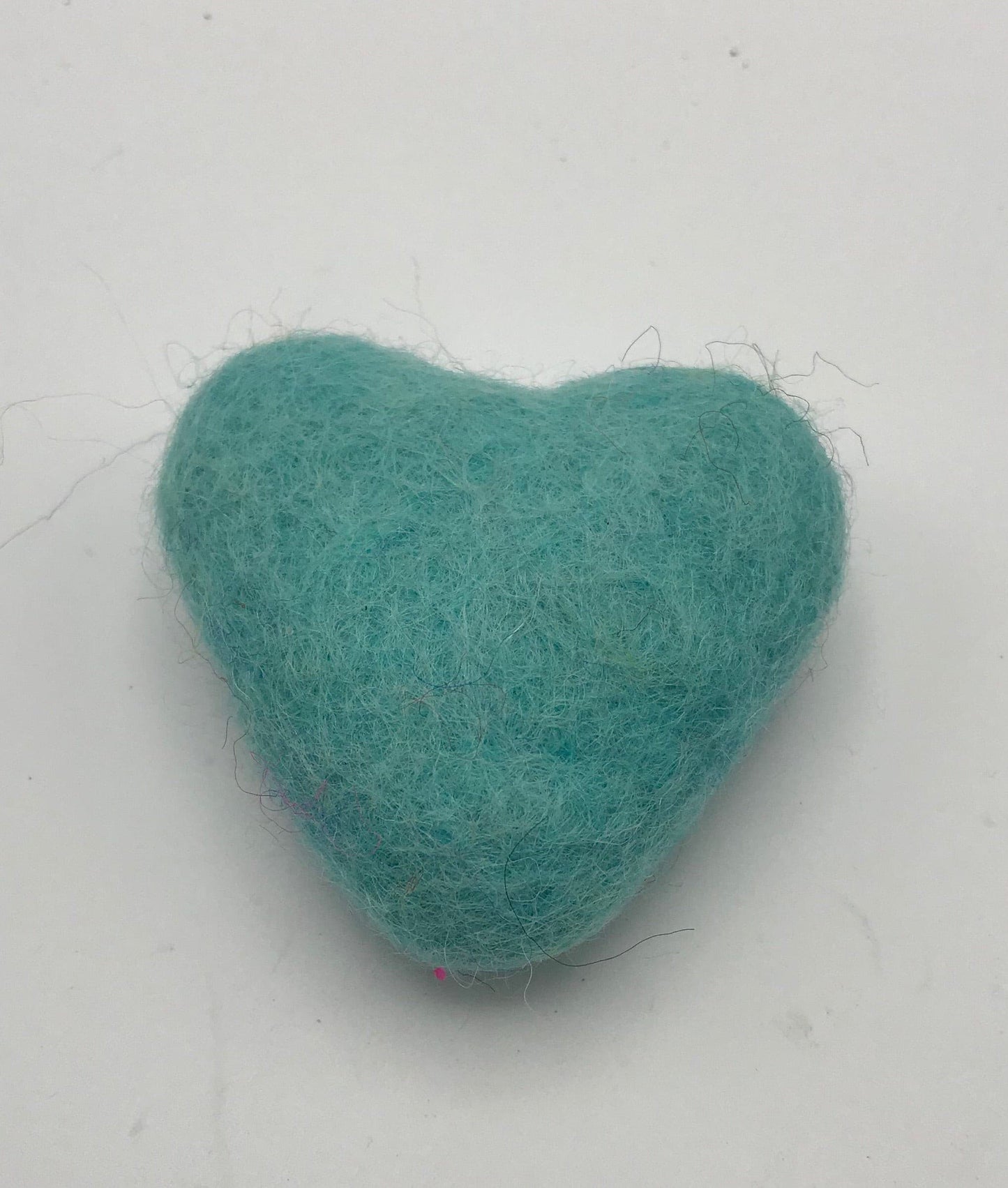 Felted Heart Cat Toy.