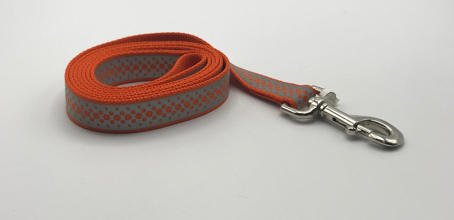 Reflective Lead 6' 1" orange/grey.