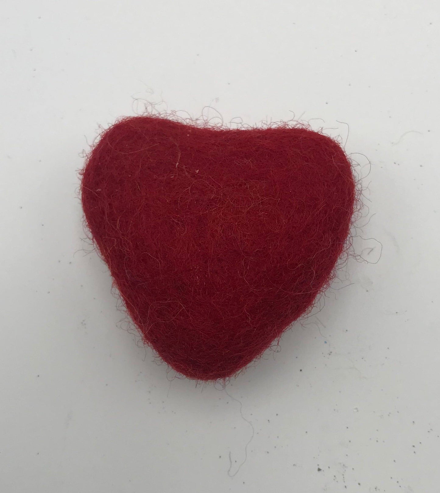 Felted Heart Cat Toy.