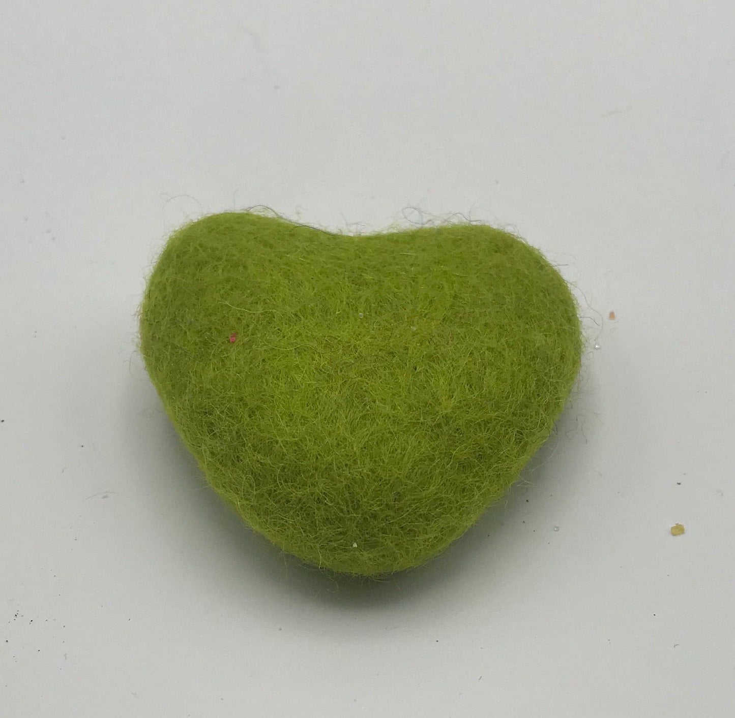 Felted Heart Cat Toy.