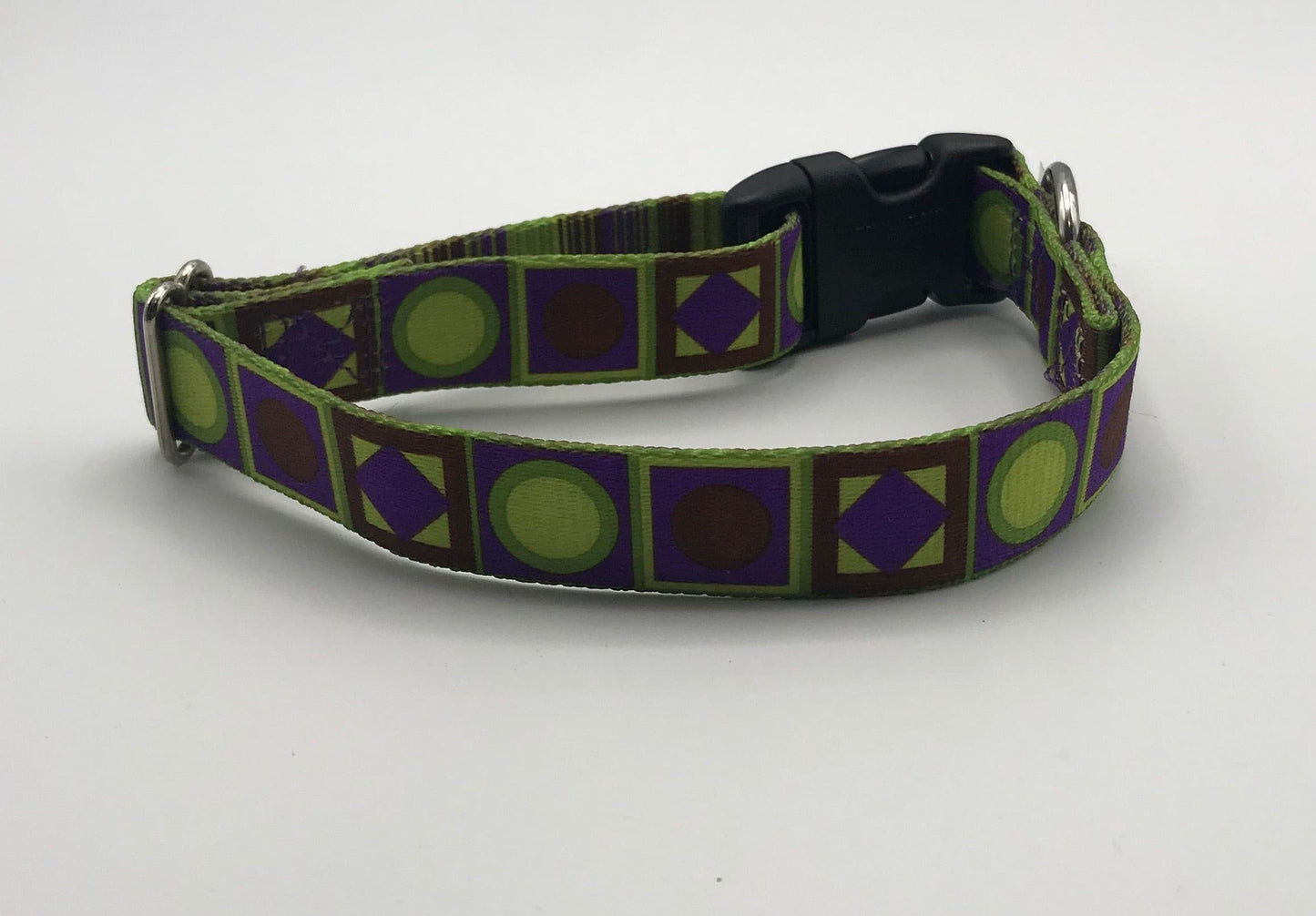 green and purple geo print M.