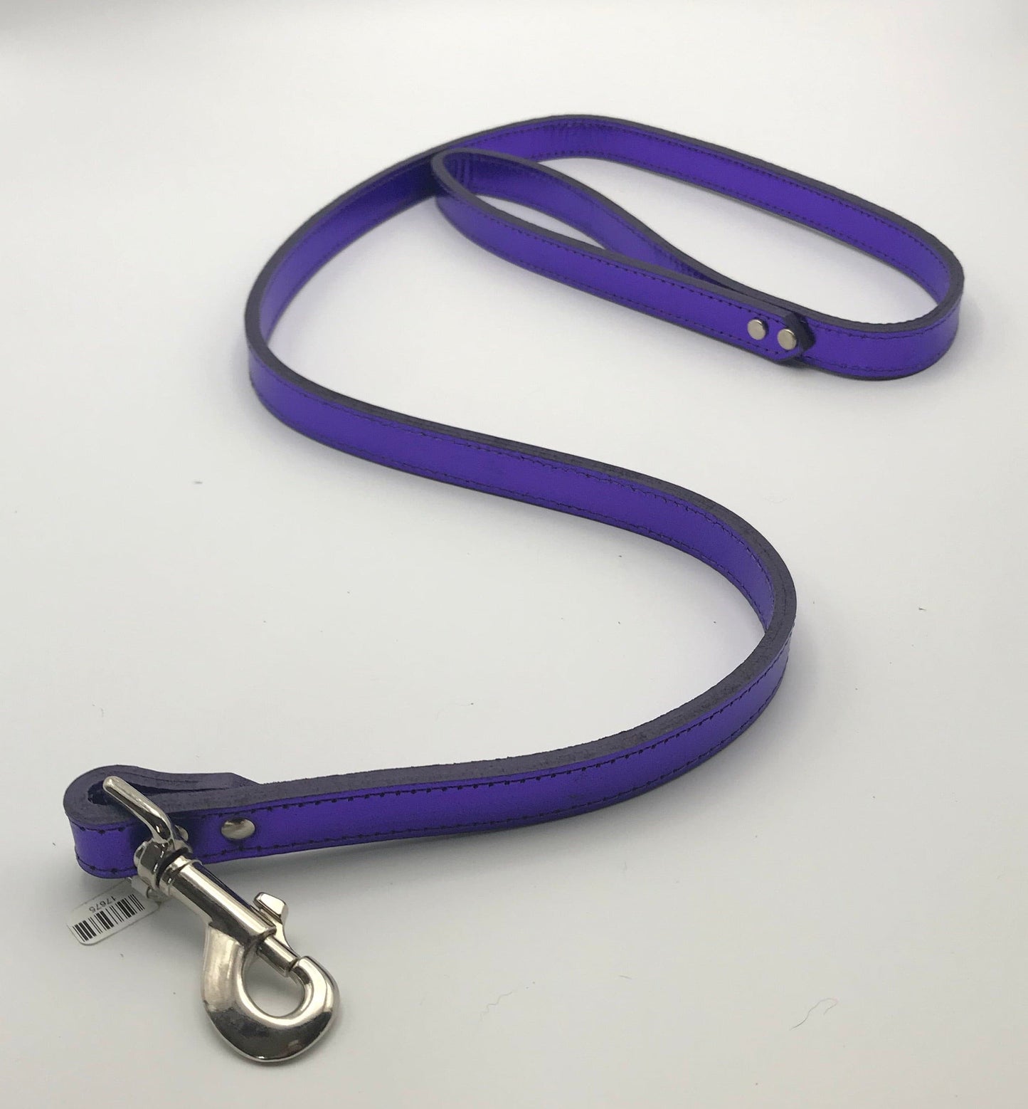 Purple Metallic Leather Lead 4' x 3/4".