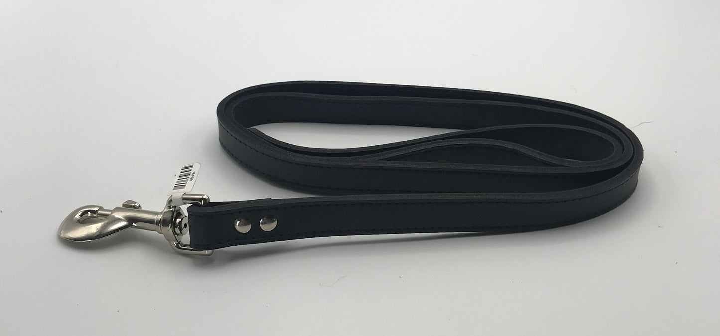 Black Leather Lead 4' x 3/4".