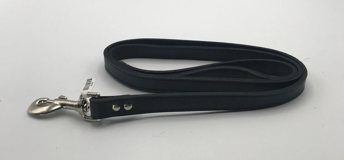 Black Leather Lead 4' x 3/4".