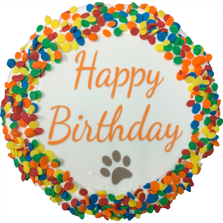 Happy Birthday Cake Dog Treat.