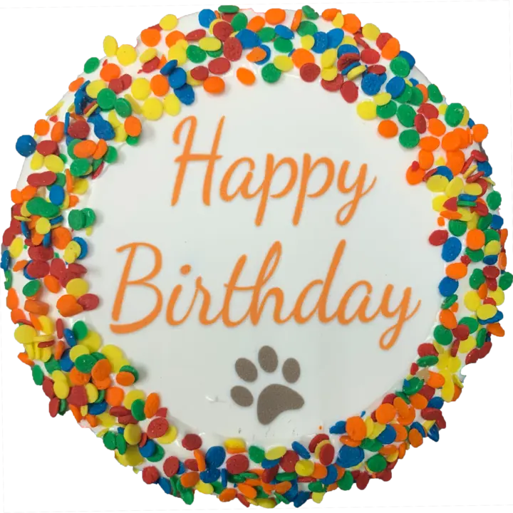 Happy Birthday Cake Dog Treat.