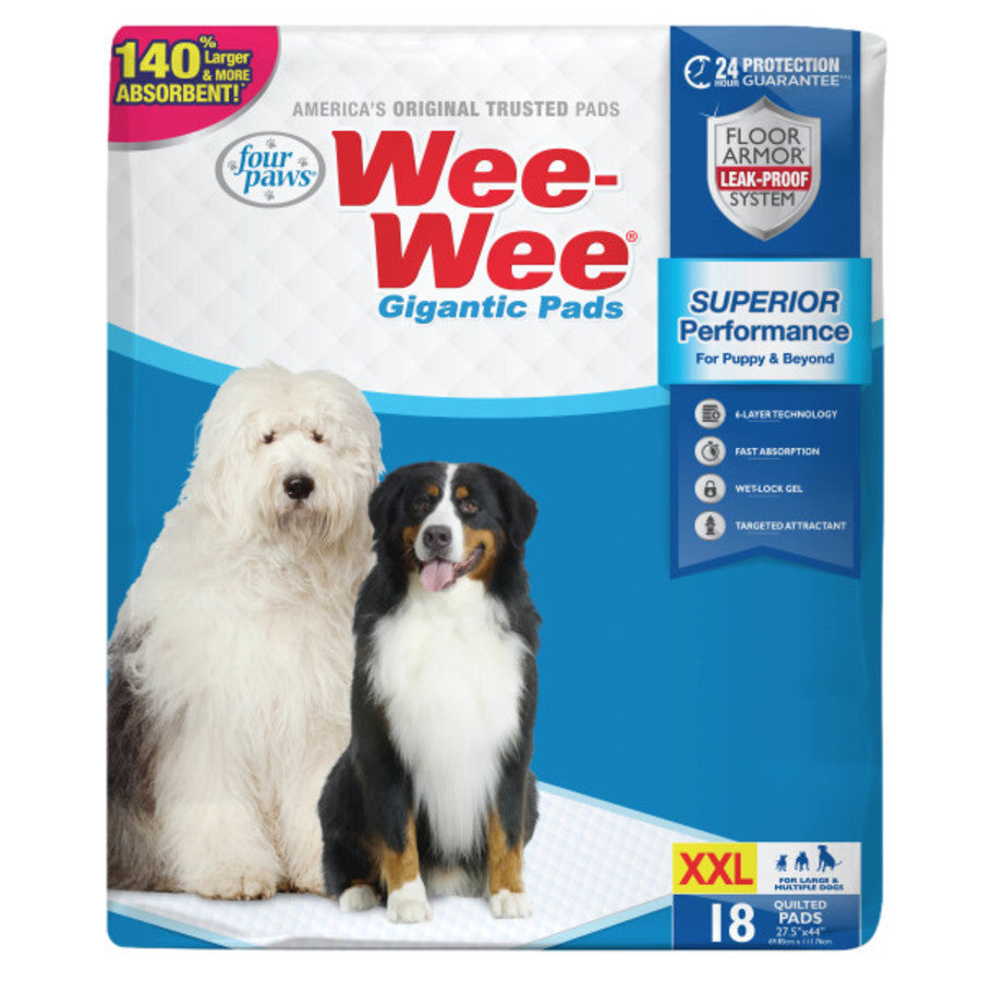Four Paws Wee-Wee Gigantic Dog Pee Pads Gigantic, 18 ct.