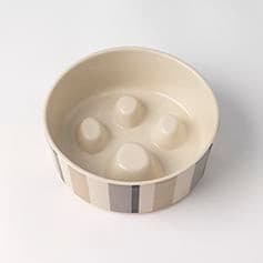 Metro Stripes Slow Feed Dog Bowl.
