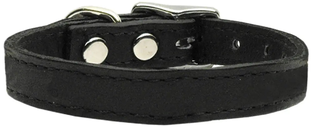 Black Leather Dog Collars.
