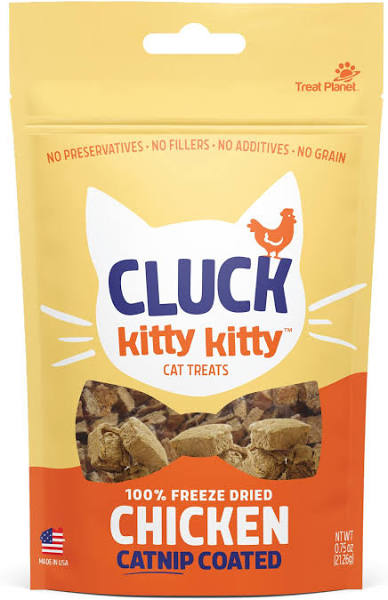 Kitty Kitty Cluck Freeze Dried Chicken Cat Treats.