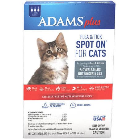 Adams Plus Spot On Flea & Tick for Cats.
