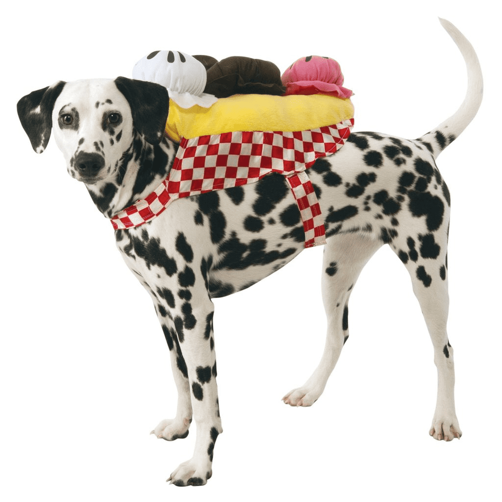 Banana Split Ice Cream Sundae Pet Costume.