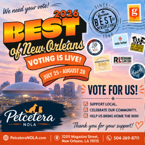 Vote For Us  - Best Locally Owned Pet Store  & Best Pet Groomer