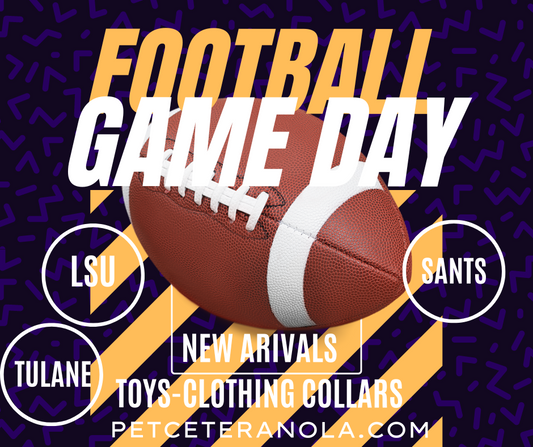 Get your fur baby game-day ready with our Tulane, LSU, or Saints collections!
