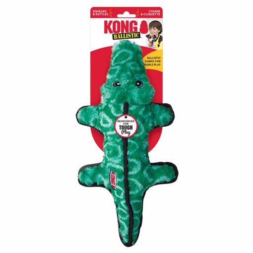 Kong Ballistic Alligator Dog Toy (MD/LG).